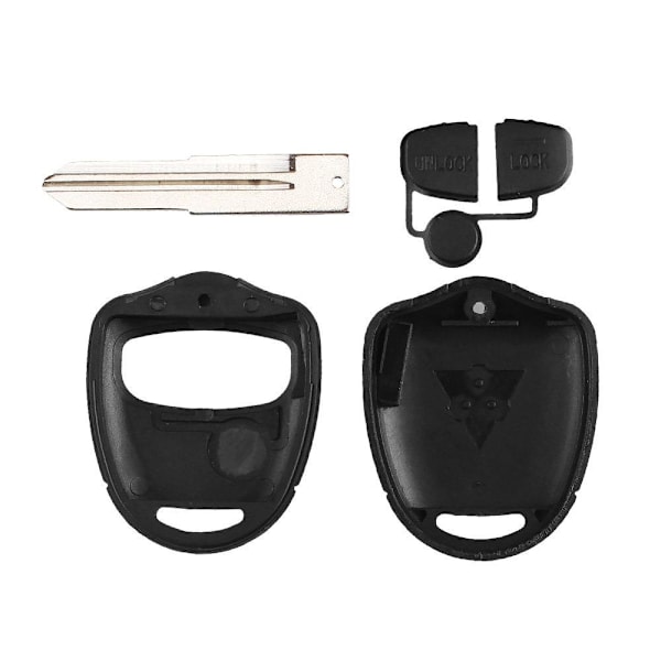 3-knappars fjärrnyckelskal MIT8 Blade för Mitsubishi Svart one size