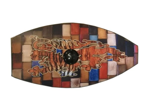 Trä i romersk stil Lion Lion Shield SWE132 multifärg one size