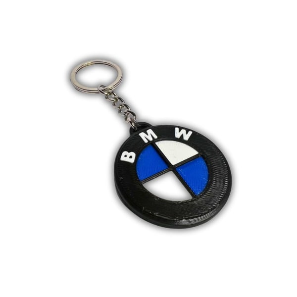 Nyckelring nyckelring emblem tillbehör för BMW Svart S