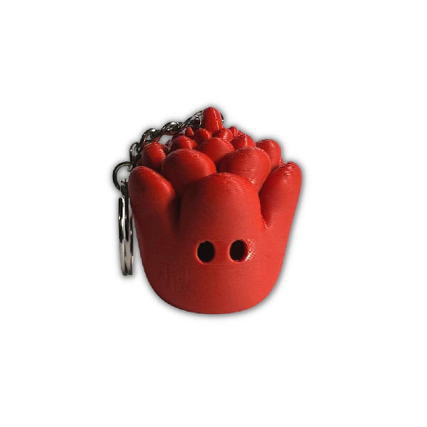 Älskar Zou3D rosblomma med ben Red No keychain