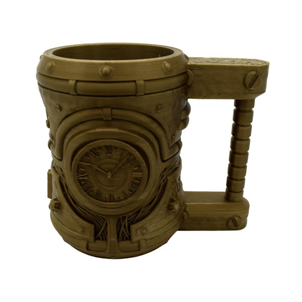 Steampunk Mugg dekoration bordsskiva Brons one size