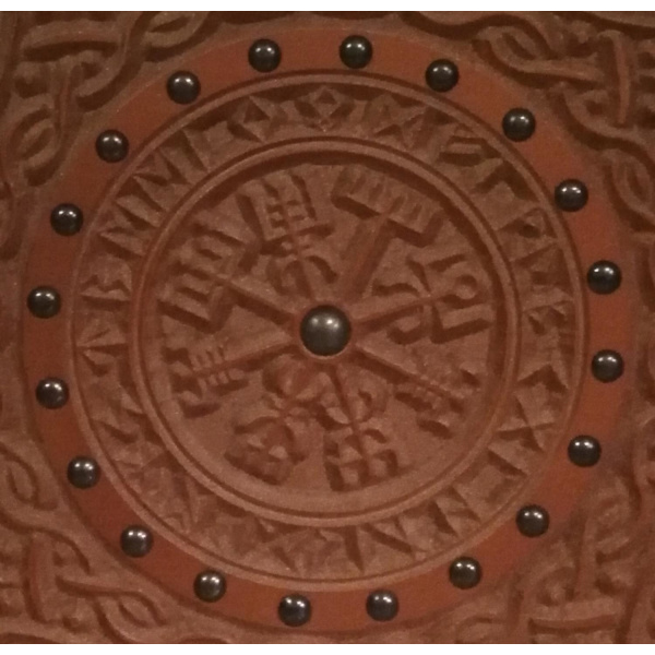 Träsnitt Runes Helm of Awe Viking Bronze Shield SWE97 multifärg one size