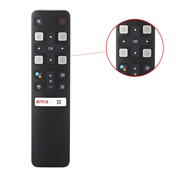 Fjärrkontroll RC802V för TCL smart tv Svart M