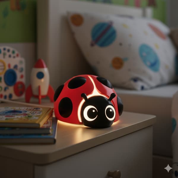 LadyBug - Bordslampa med G9 LED Röd M