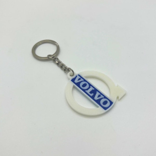 Nyckelring nyckelring emblem tillbehör för Volvo White one size