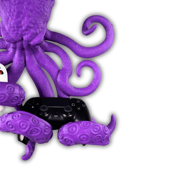 Octopus Controller & Hörlurshållare Lila M