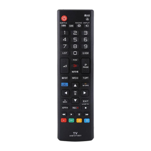 Universal fjärrkontroll AKB73715601 för LG TV ersättning Svart one size