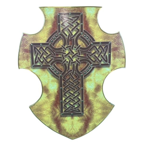 Träböjd Celtic Cross Viking Shield SWE177 MultiColor Celtic Cross