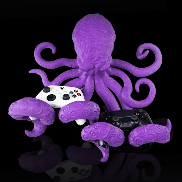 Octopus Controller & Hörlurshållare Lila M