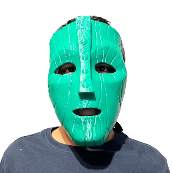 Cosplay Mask of Loki Halloweenfest The Mask Movie Grön L