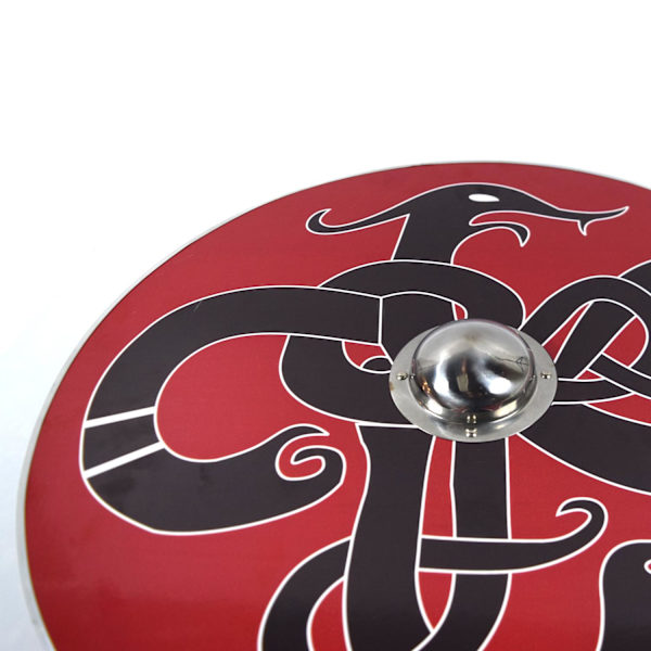 Trä Medeltida Dooms Snake Viking Shield SWE74 multifärg one size