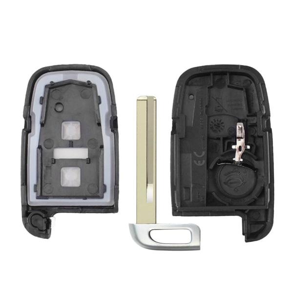 2 -knappen Kia Remote Key Shell HY18 Blade för Hyundai Svart one size