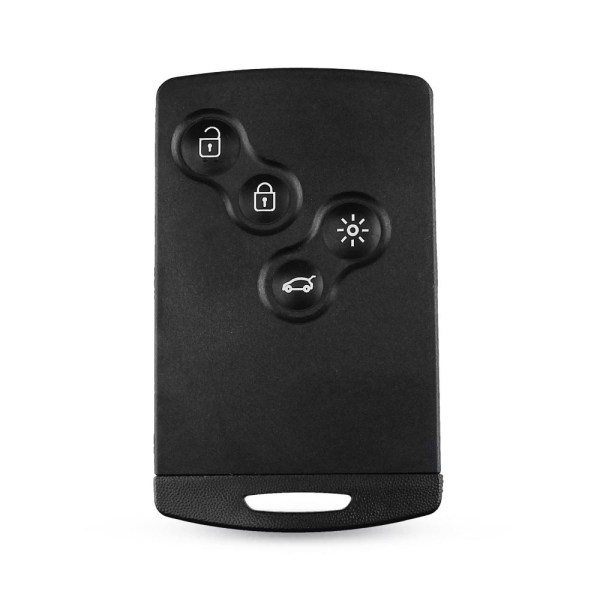 4 -knapps smartkortfodral bilskal nyckel för Renault Svart one size
