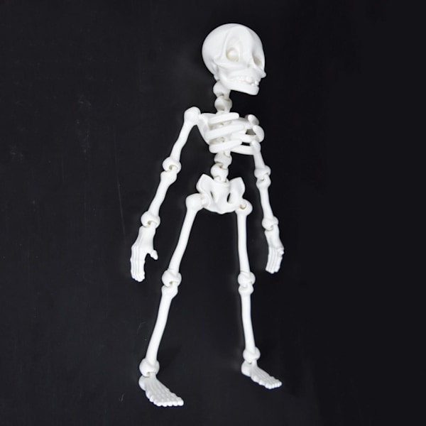 Flexibel dans/vägghängbar gör-det-själv skelettdekoration 76cm Vit one size