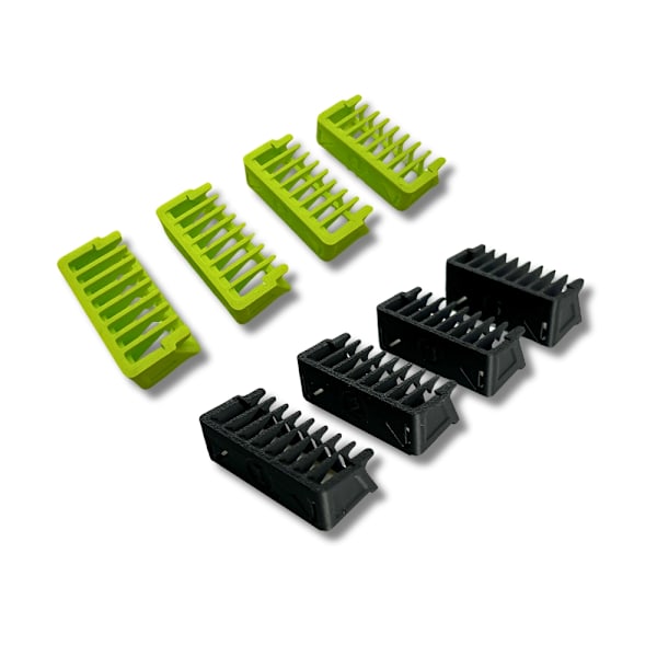 Kammar för Philips OneBlade rakhyvel (8x) 1,2,3,5 mm Grön M