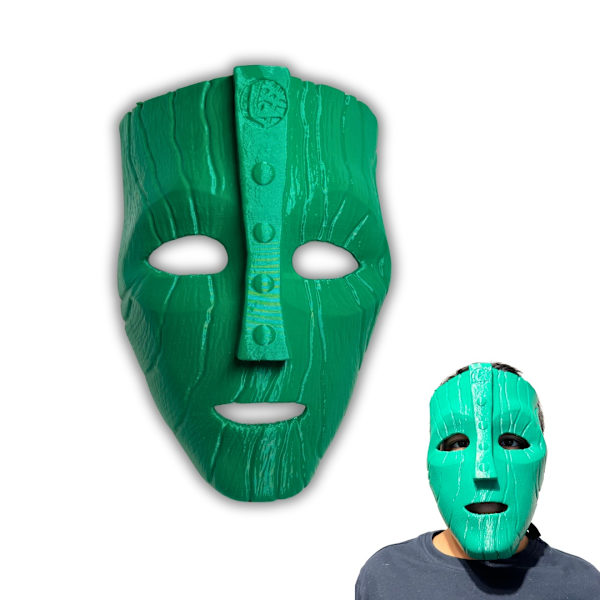 Cosplay Mask of Loki Halloweenfest The Mask Movie Grön L