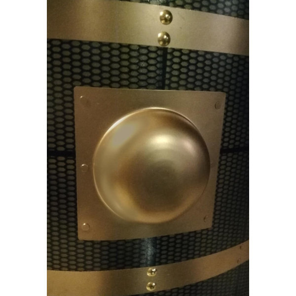 Trä / metall Medeltida Kalasag Warriors Shield SWE120 multifärg one size