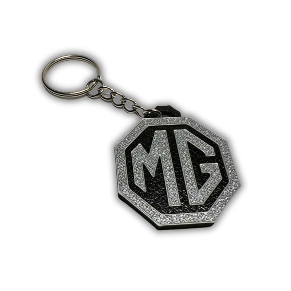 Nyckelring nyckelring emblem tillbehör för MG Svart M