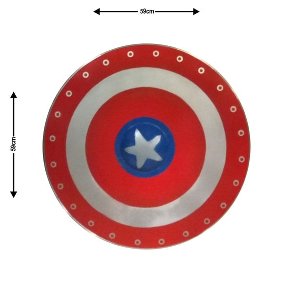 Captain America träsköld SWE155 multifärg one size