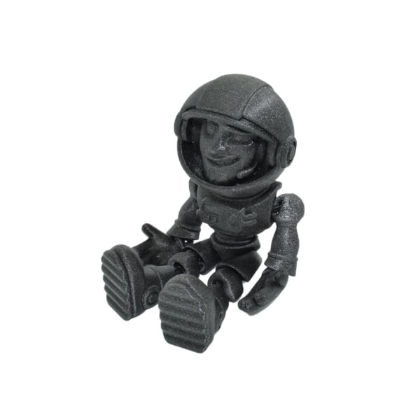 Flexi Astronaut med visir 18 cm leksak Svart one size