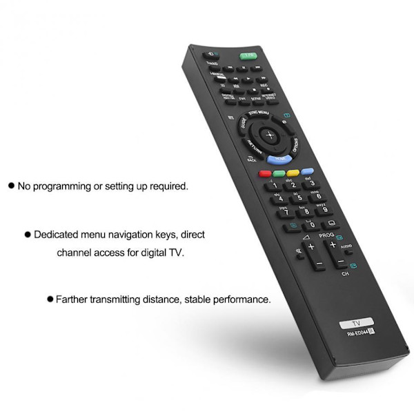 Universal fjärrkontroll RM-ED044 för Sony TV Svart one size
