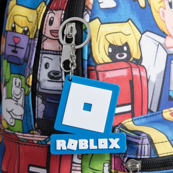Roblox-logotypnyckelring | Nyckelringshängare för väska Blå M