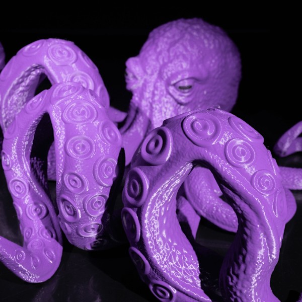 Octopus Controller & Hörlurshållare Lila M