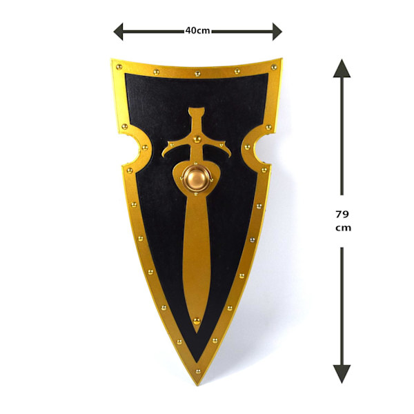 King Arthur trä Viking böjd sköld SWE112 multifärg one size