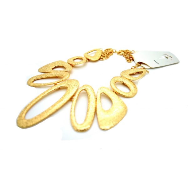 Vintage Kedja Kragen Halsband Smycken Guld