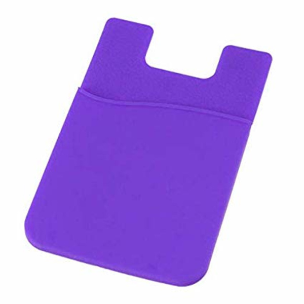 Silikon socka plånbokskortsdekor lila Lila one size