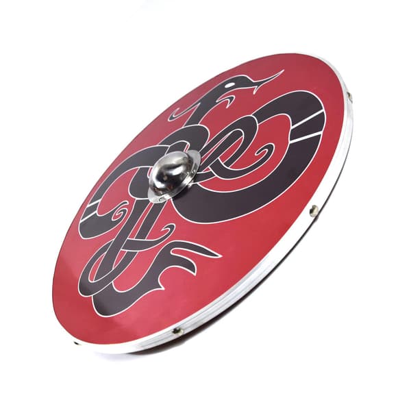 Trä Medeltida Dooms Snake Viking Shield SWE74 multifärg one size