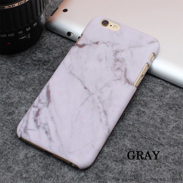 Iphone 6+/6S+ Plus Marble Skal Skydd Case Rosa Rosa