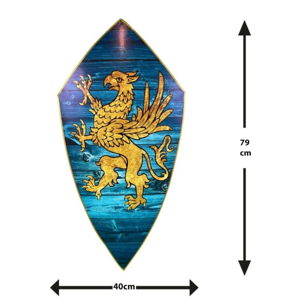 Medeltida Rampant Eagle Shield av trä SWE168 multifärg one size