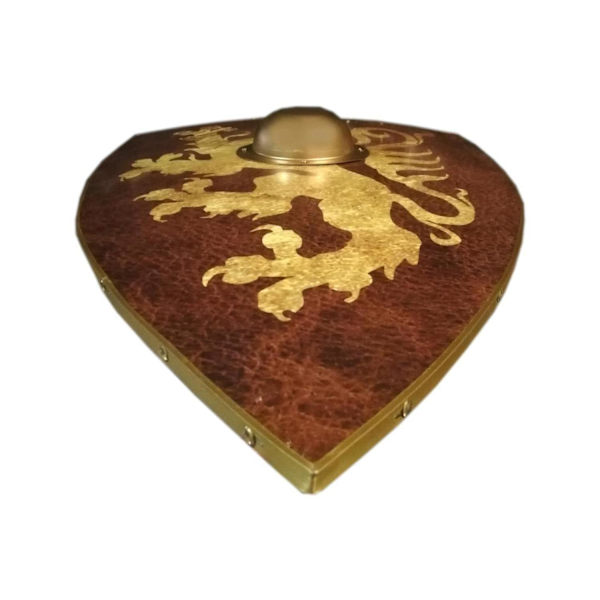 Trä Medeltida Bruce Rampant Lion Shield SWE145 multifärg one size