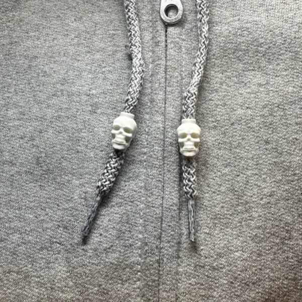 2x Hoodie Pyjamas Dragsko skalle grå M