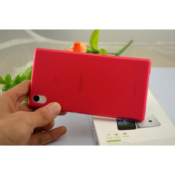 Sony Xperia Z1 L39h Skydd Skal Case Röd Röd