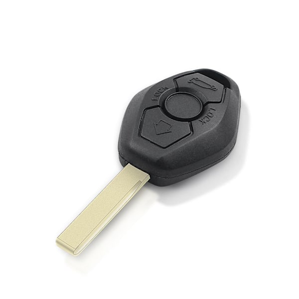 3-knapps fjärrnyckel Fob För BMW 433Mhz Black L