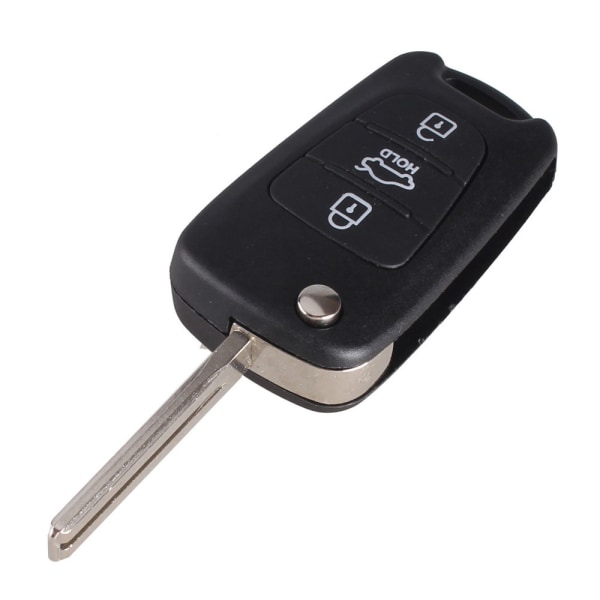 Bilnyckelskal med 3 knappar till Hyundai sedan Svart one size
