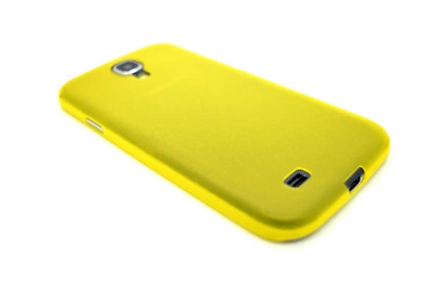 Galaxy S4 ultratunn skal skydd case cover gul Gul