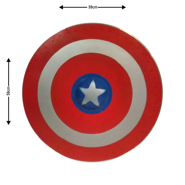 Captain America träsköld SWE152 multifärg one size