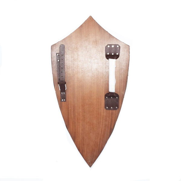 Trä medeltida Gladiator Shield SWE-116 Röd one size