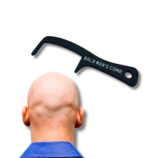 Bald Man's Comb Skämt/Prank/Gåva Svart