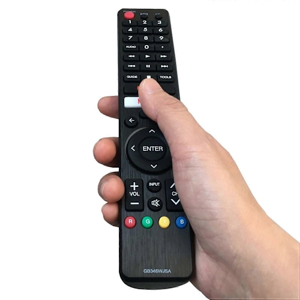 GB346WJSA TV-fjärrkontroll för Sharp TV Svart