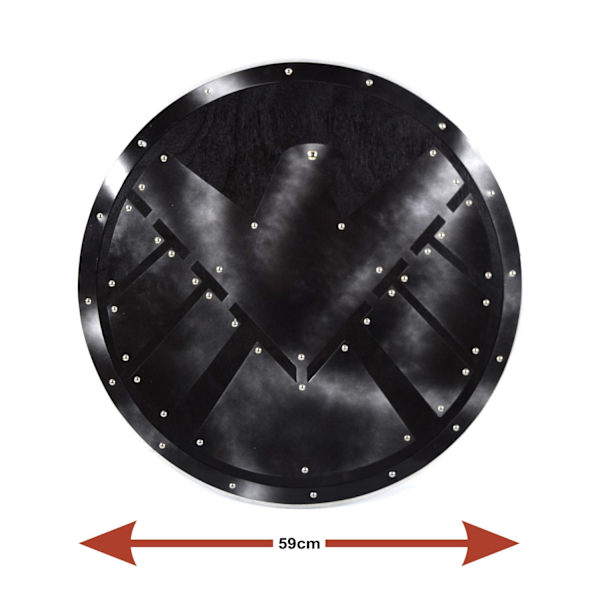 Trä Viking Black Eagle handgjord sköld SWE46 multifärg one size