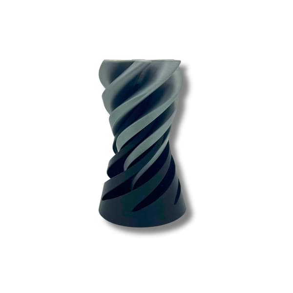 Omöjlig passage genom spiralkon 3D-utskriven Silver M