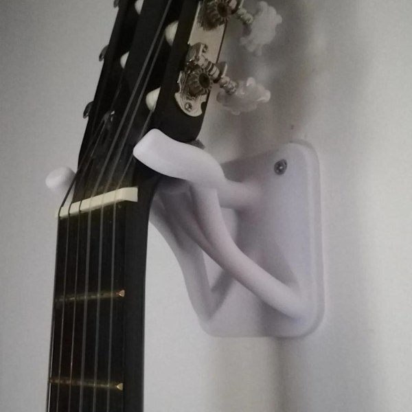 Gitarr väggfäste/hållare/hängare White 54
