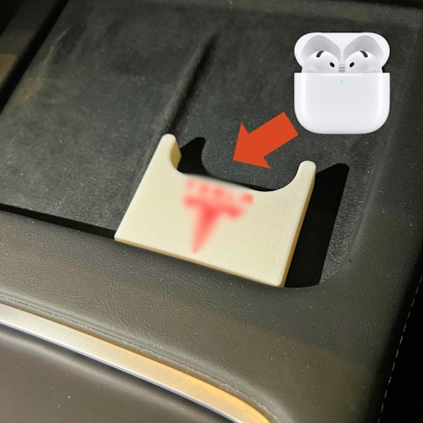 Airpods lyftare för att ladda för Tesla Vit M
