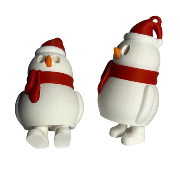 Snögubbe jultomten med ben nyckelring julgran dekoration Vit one size