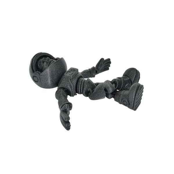 Flexi Astronaut med visir 18 cm leksak Svart one size