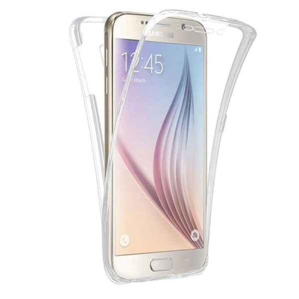 Galaxy S7 edge komplett mobil 360 mjuk skal transparent Transparent